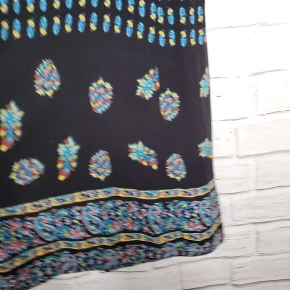 Band of gypsies floral spaghetti strap maxi dress xs black - Picture 5 of 14